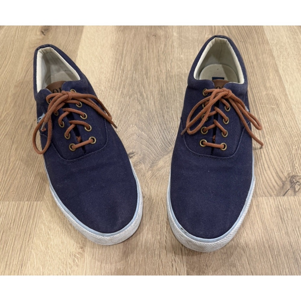 Polo Ralph Lauren Forestmont II Navy Canvas Sneakers Men's Size 13D Preppy